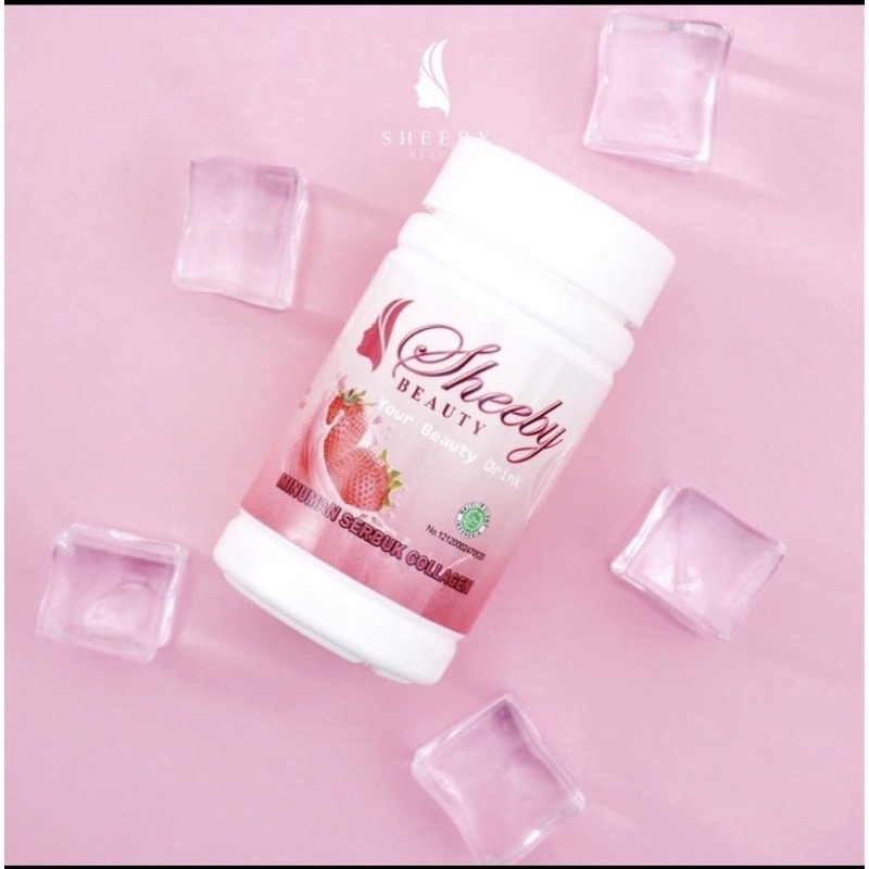 Sheeby beauty collagen drink ORIGINAL 100%  serbuk minuman kolagen suplemen pemutih kulit badan