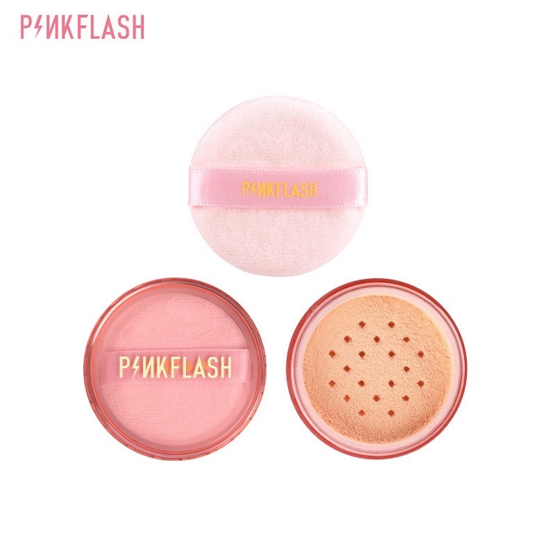 PINKFLASH Lasting Matte Loose Powder / OhMySelf Oil Controler Loose Setting Powder / Pinkflash Bedak Tabur