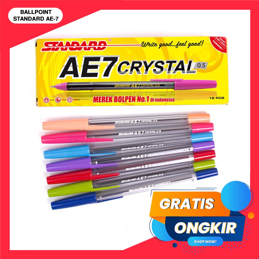 365 BALLPOINT STANDARD AE-7 CRYSTAL - BLACK