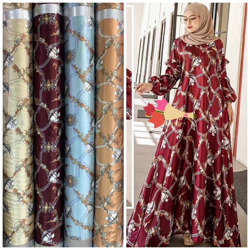 Kain Zetta Silk / kapal panisie / bahan gamis / kain silk / kain meteran murah