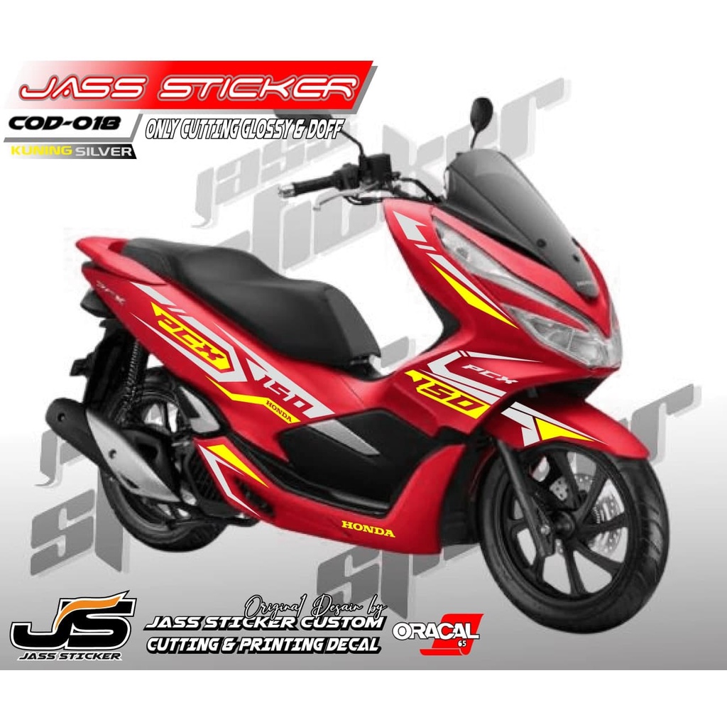 (COD) STICKER CUTTING PCX 150 /STIKER STRIPPING PCX/STRIPING VARIASI PCX / AKSESORIS MOTOR PCX