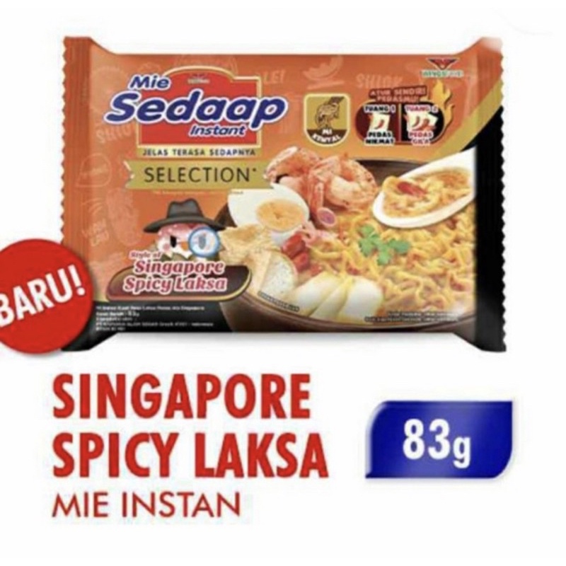 

MIE SEDAP SINGAPORE SPICY LAKSA 83 gram