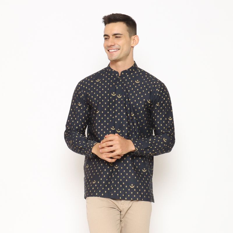 ALDEBARAN - Koko Lengan Panjang Sabit Navy Sage Green