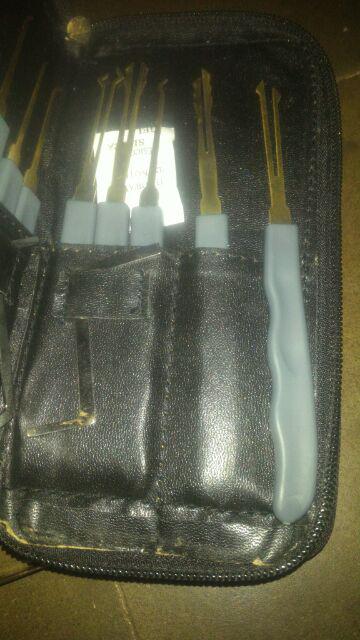 Alat Pembuka Kunci Pintu Dan Gembok Lock Pick 24 Pcs Dan Organizer