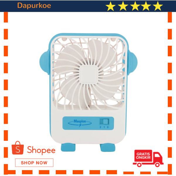 Promo Maspion MF-03 Portable USB Mini Fan - Pink/Hijau/Biru Elegan