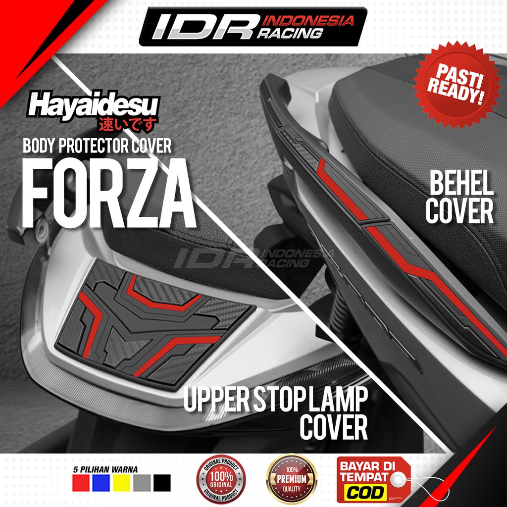 Hayaidesu Honda Forza Behel &amp; Upper Stop Lamp Cover Body Protector Aksesoris Variasi