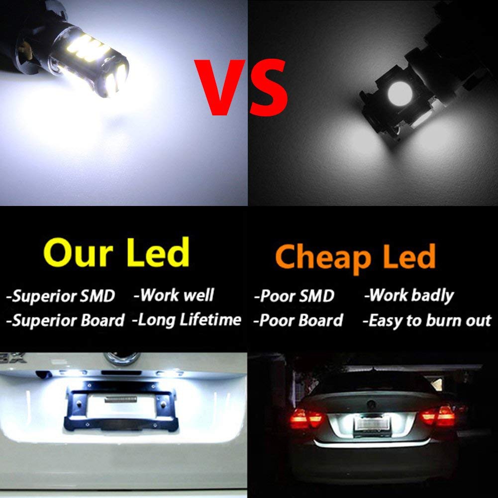 Lampu LED T10 W5W 7014 11SMD Ultra Bright Lampu Senja Sein Sen Mundur Mobil Motor