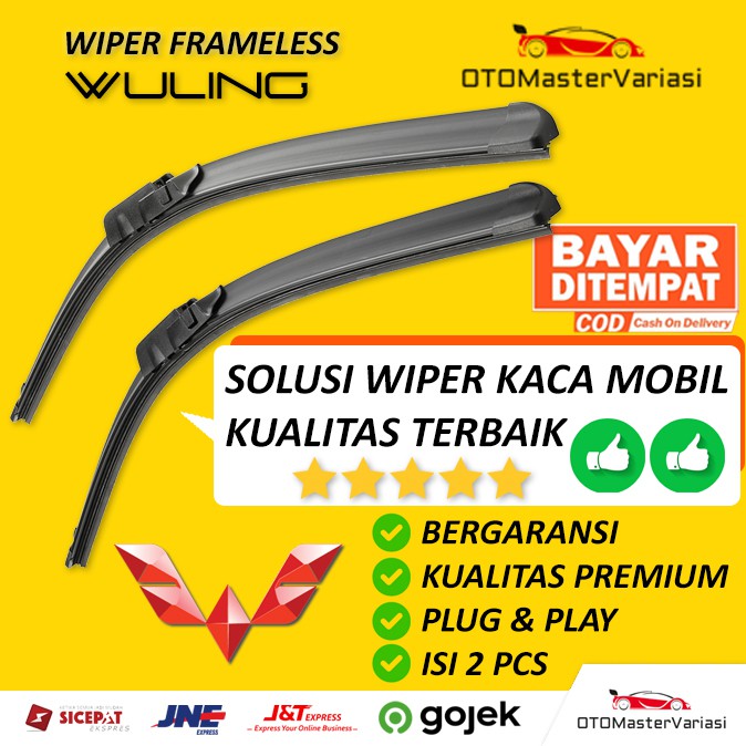 Wiper Kaca Mobil Frameless Wuling Almaz