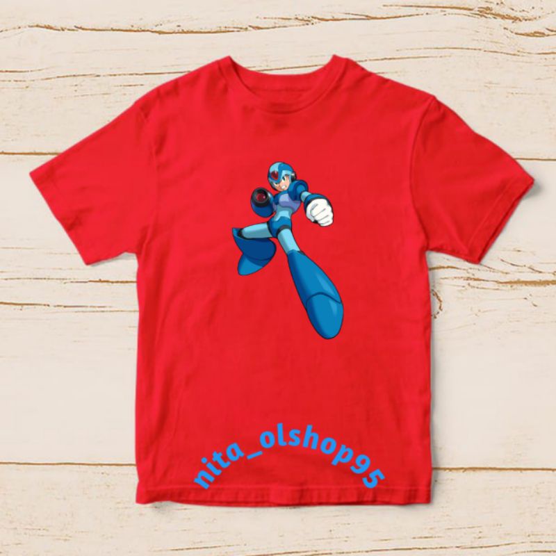 baju anak megaman / kaos anak karakter mega man