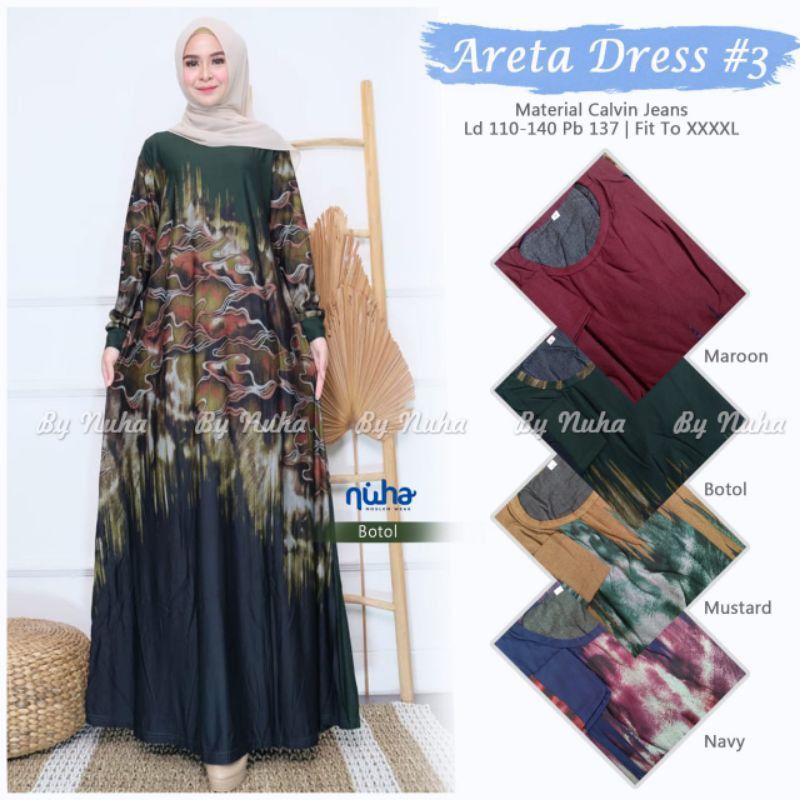 MOKILA Jumbo Maxy - Gamis Calvin Jeans Terbaru LD100-110 / R.21 - 023-5720 / R.24 - 022-6139