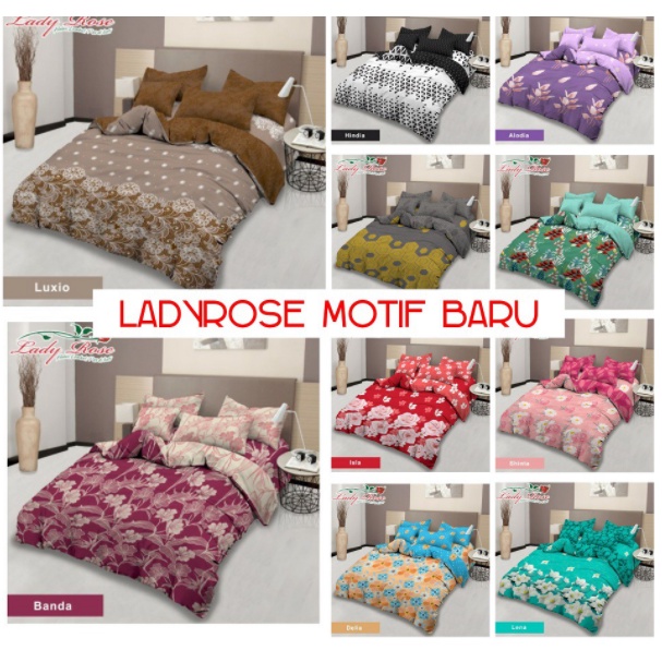 SPREI LADY ROSE QUEEN Size / SPREI LADY ROSE 160x200 / SPREI LADYROSE 160 QUEEN TERMURAH