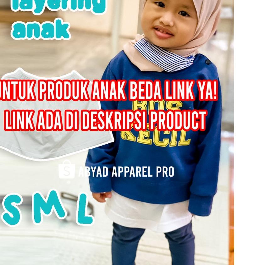 ▲ Fake Layering | Pelapis kaos agar terlihat 2 lapis | Inner | Mini Skirt | Kaos Rapper | Layering t