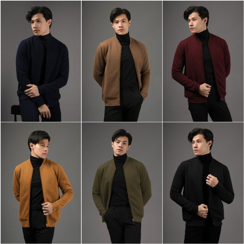 COMFY JACKET HEYMALE BLACK OLIVE LIGHT BROWN MAROON CHOCO NAVY BY MALE ID