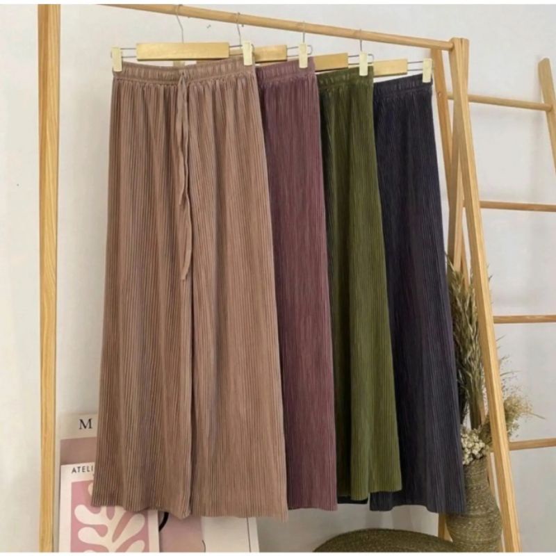 BISA COD / KULOT PLISKET LIDI PREMIUM / CELANA KULOT JUMBO PLISKET LIDI KECIL PREMIUM / KULOT LIDI P