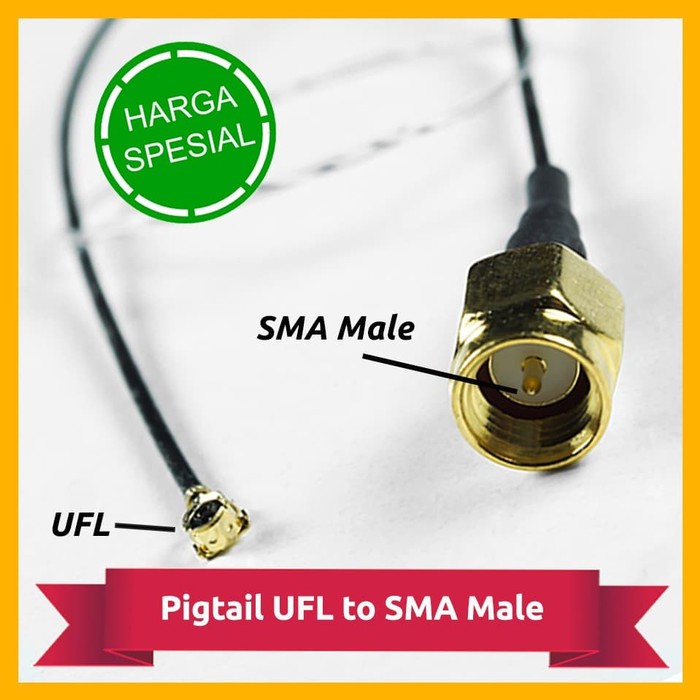 Pigtail UFL to SMA Male U.FL IPX Antena WIFI Modem Drone