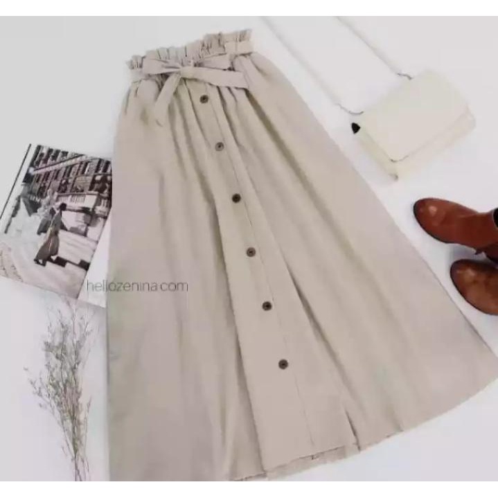 READY rok anak perempuan / rok anak model payung full kancing depan / zhariffa collection RAY857