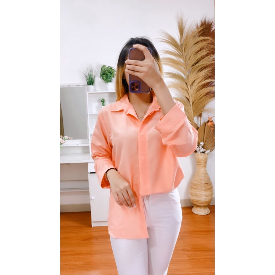 RX Fashion - Flowing Oversize / Kemeja Wanita - BN-SALEM