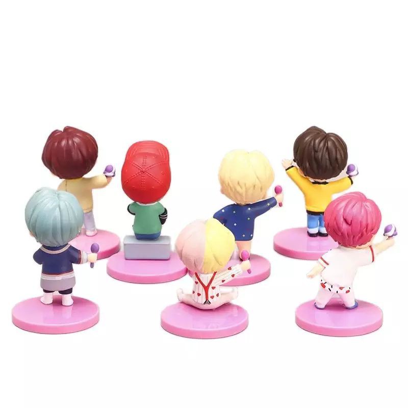 BTS KPOP Stars Figure Set 7 Miniatur Hiasan Topper/pajangan BTS/BTS KPOP Army