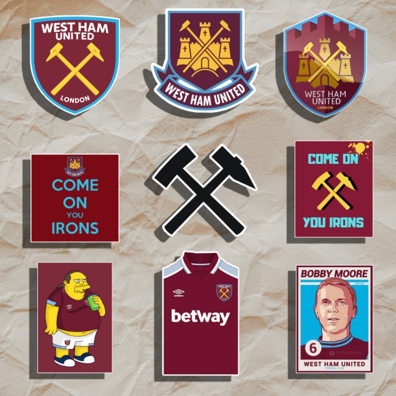 

STIKER / STICKER / CUTTING STICKER / STIKER KLUB BOLA / STIKER WEST HAM / STIKER THE HAMMERS / STIKER ANTI AIR