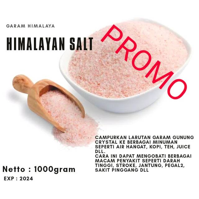 Premium Garam Himalaya 1kg Original Pakistan Keto Kf Jsr Cod Jnt Shopee Indonesia