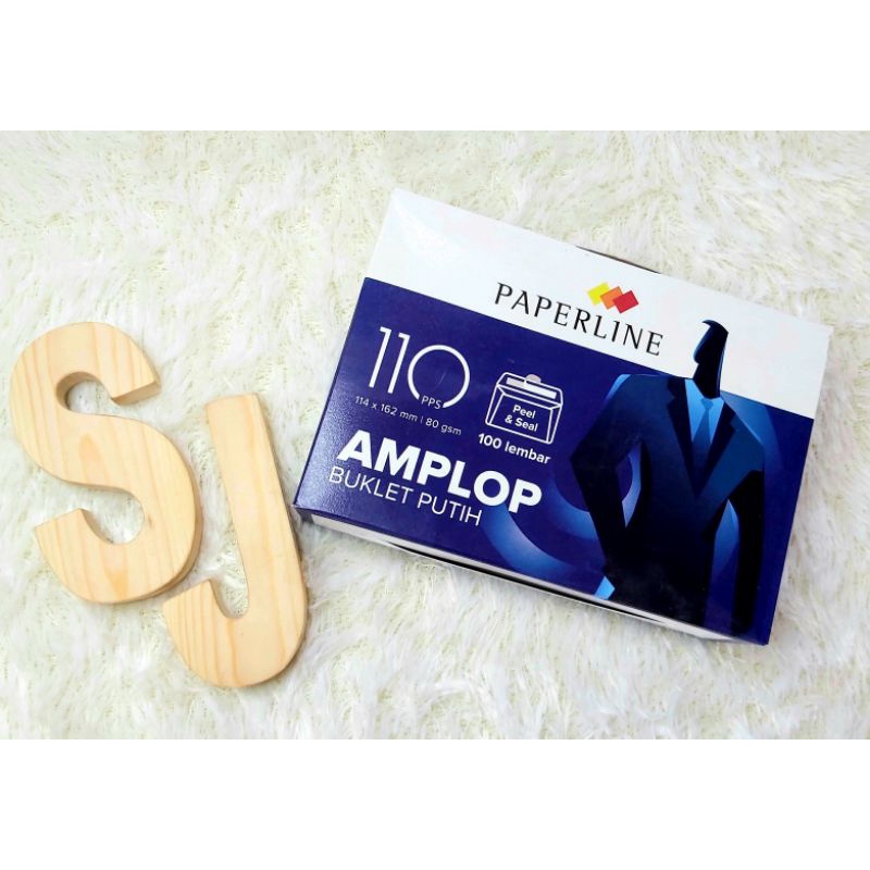 

Amplop Putih Paperline 110/Persegi 80gr isi 100lbr 114x162mm(A27)