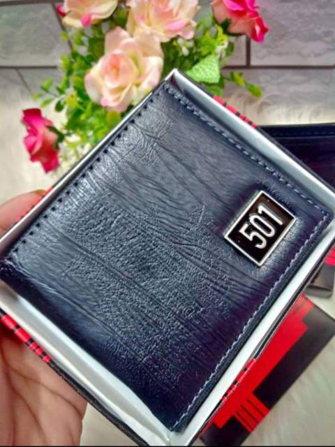 Dompet kulit sintetis/dompet murah/dompet lipat pria