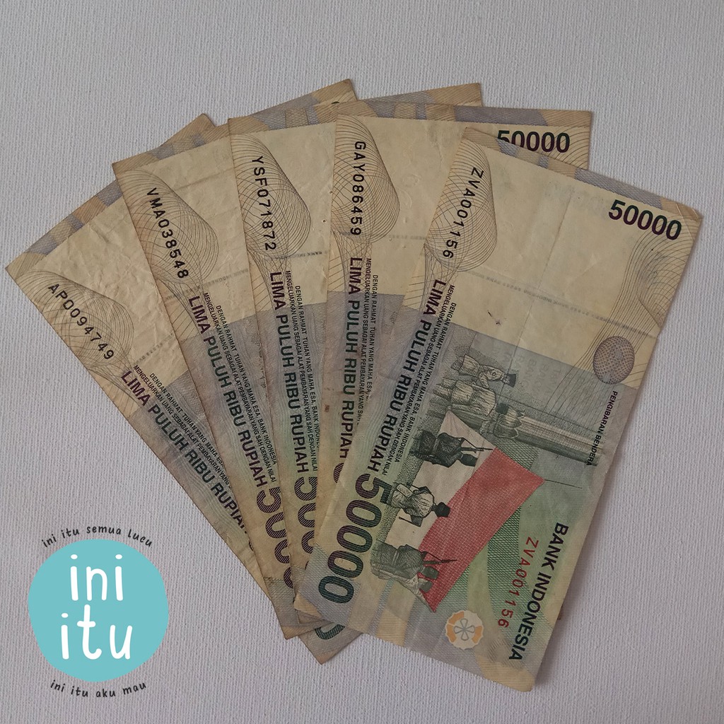 Uang Rupiah Kuno 50000 WR Supratman 1999