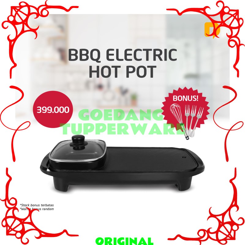 Panggangan BBQ dan Hotpot Elektrik - BBQ Electric Hot Pot - Barbeque Sukiyaki