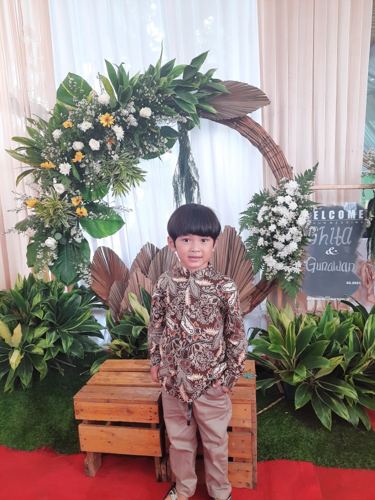 Kemeja Batik Anak Lengan Panjang By Little Malik Batik, Batu Raden