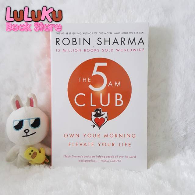 BUKU Motivasi Original Bahasa Inggris Robin Sharma the 5 AM Club -Own Your Morning Elevate Your Life