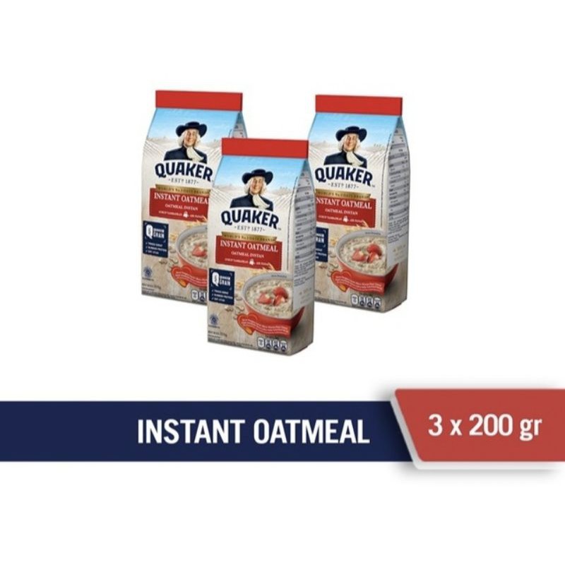 

3Pcs Quaker Instant oatmeal 200gr