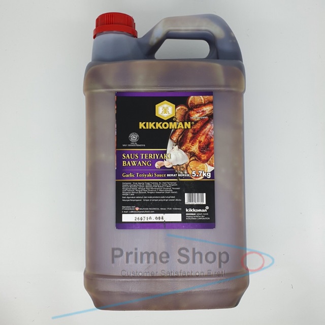 

Kikkoman Garlic Teriyaki Sauce - Saus Teriyaki Halal 5.7Kg Multiguna