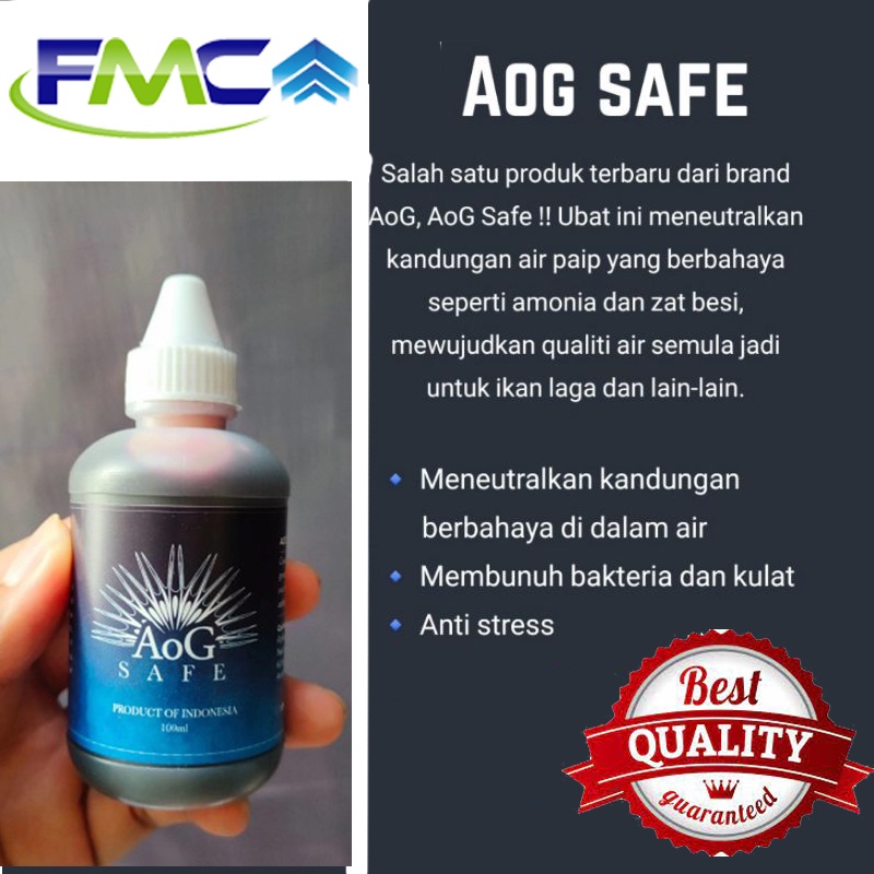 AOG General Tonic Original Safe Ori Obat Ikan Vitamin Grooming Cupang Guppy Arwana Chana Discus Louhan dan lain lain