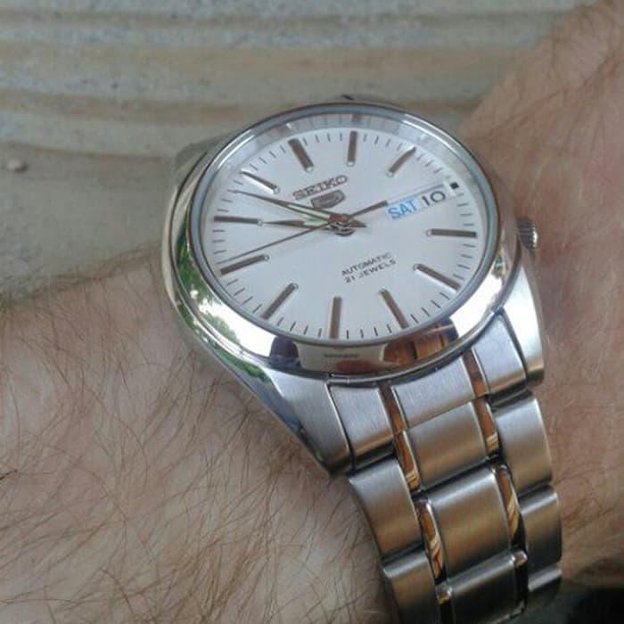 HEMAT SEIKO 5 SNKL41K1 AUTOMATIC WHITE DIAL - JAM TANGAN PRIA SNKL41 