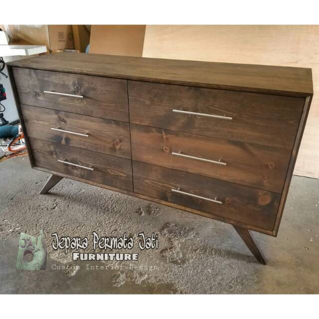 Drawers modern retro antik ( bufet laci, kabinet, bufet retro jati, furniture jepara )