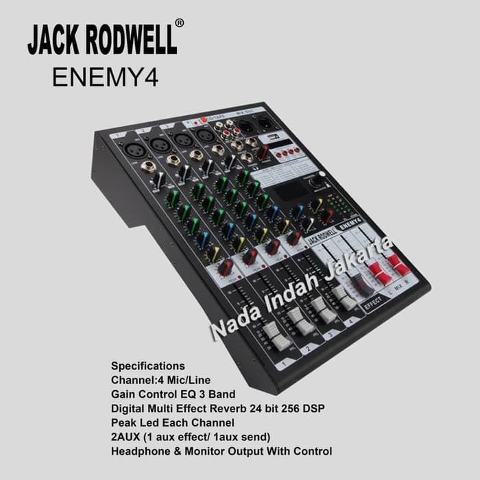 JACK RODWELL ENEMY 4 - AUDIO MIXER 4 CHANNEL