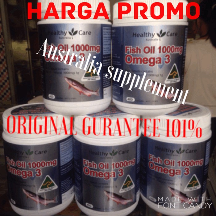 TERMURAH - minyak ikan omega 3 fish oil healthy care