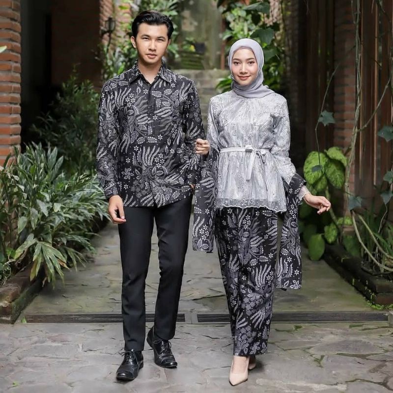 Jual BAJU SERAGAM BATIK COUPLE KEBAYA BROKAT PASANGAN SARIMBIT KELUARGA