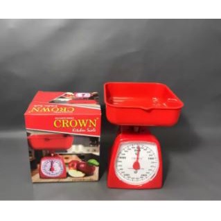 Timbangan Kue / Timbangan Plastik / Timbangan 3 Kg Crown Kitchen Scale