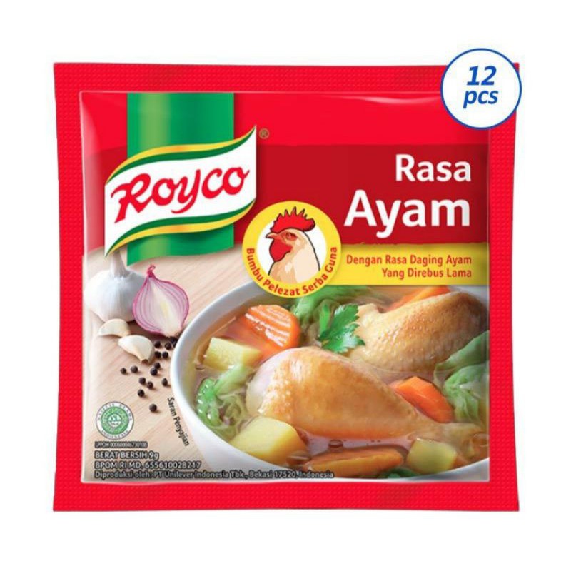 

Royco Kaldu Ayam Penyedap Rasa [9 g/12 pcs]