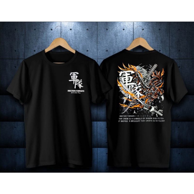 bayar di tempat kaos t-shirt pria motif ronin gold baju kaos distro pria wanita samurai elang terlaris dan termurah 2022