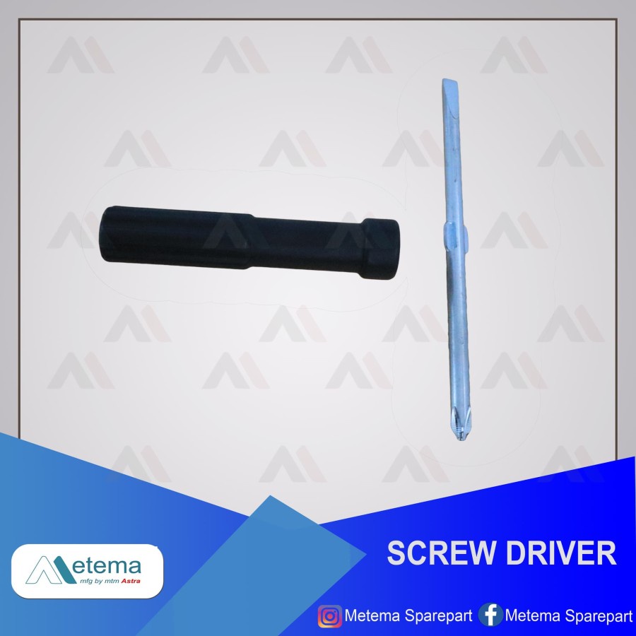 Screw Driver / Obeng (plus minus) Metema Original