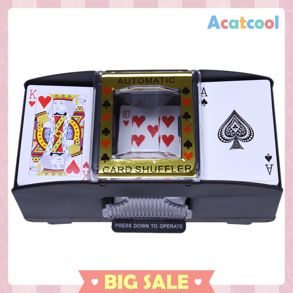 AUTOMATIC PLAYING CARDS SHUFFLER POKER CASINO ONE/TWO DECK CARD SHUFFLE SOR