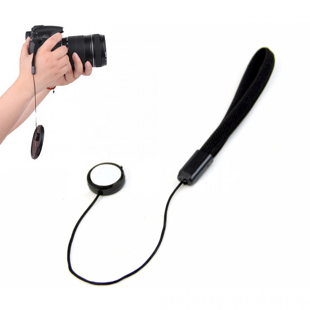 Tali Tutup Lensa Kamera DSLR Anti Lost Lens Cap Strap Camera