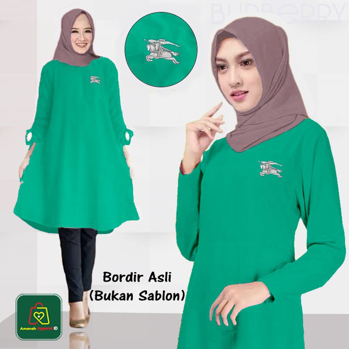 Baju Atasan Wanita Muslim TUNIK MYB3RRY Babyterry Size XL - XXXL / 09040-09046