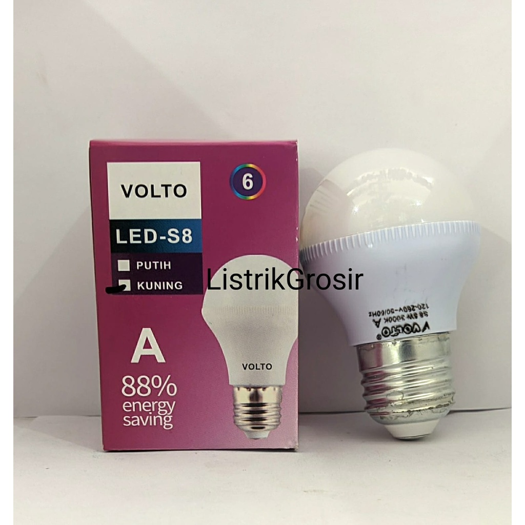 Lampu Led 5w Nyala Warm White / Kuning Lampu Hias Dekorasi Bohlam Kafe Cafe Volto Jastec Endora B6 S8