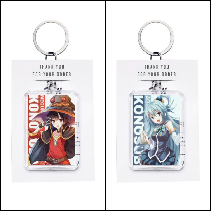 [Ready] Gantungan Kunci Anime Konosuba Megumin Aqua
