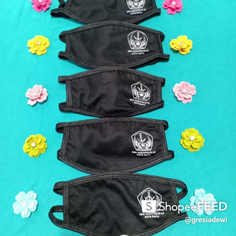 masker anak sekolah logo