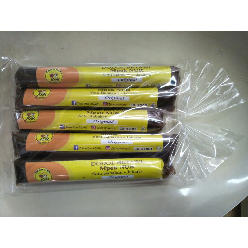 

Dodol Betawi 2 Variant Rasa 1 Paket isi 5 pcs