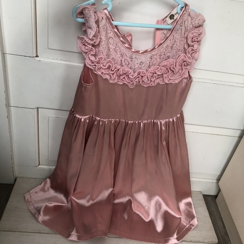 Preloved Dress Pink Anak Tree House size 4. Usia 5-6 Tahun.